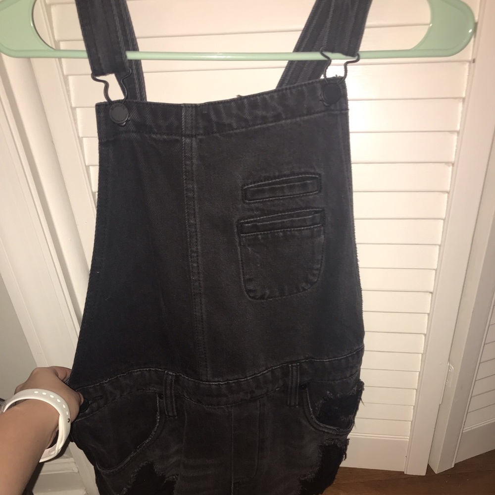 Black overalls